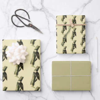 Feuille De Papier Cadeau Pic noir et blanc