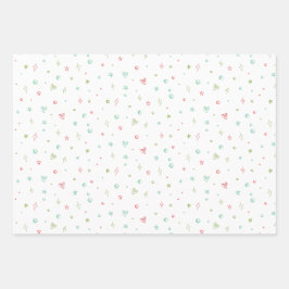Feuille De Papier Cadeau Pink Axolotl fête d'anniversaire