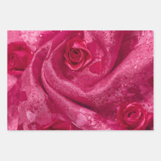 Feuille De Papier Cadeau Pink Satin Rose