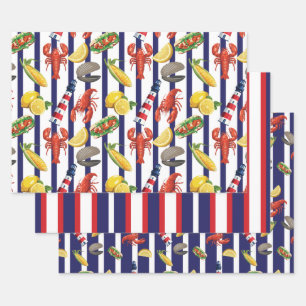 Feuille De Papier Cadeau Pique-nique en Nouvelle-Angleterre