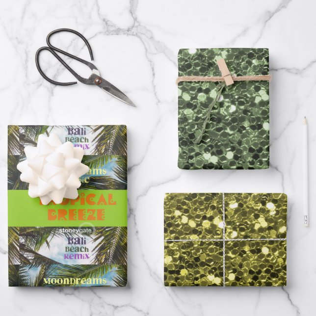 Feuille De Papier Cadeau Plage Tropical Breeze Bali (Recto)