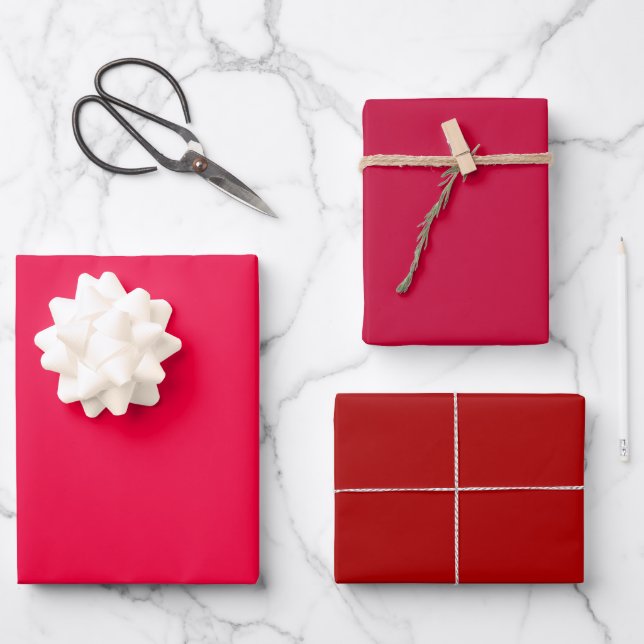 Feuille De Papier Cadeau Plain National Munsell Carolina Rouge Tons 3 (Recto)