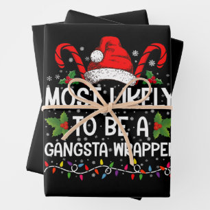 Feuille De Papier Cadeau Plus susceptible d'être un Gangsta Wrapper Family 