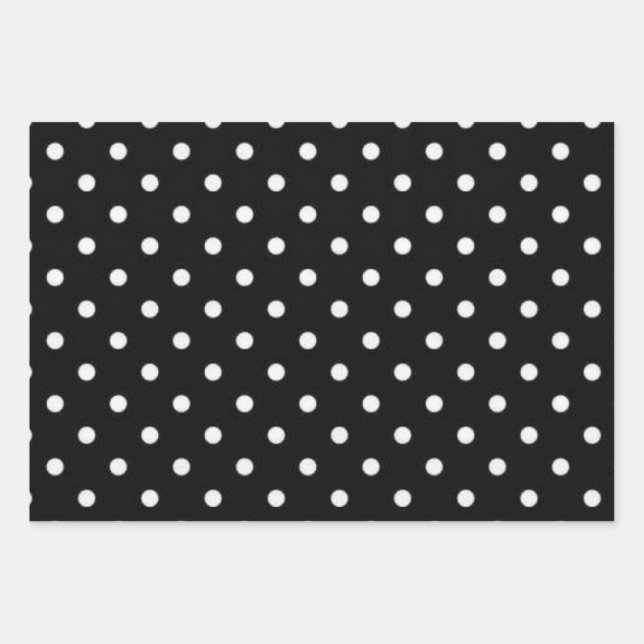 Feuille De Papier Cadeau Polka dot (Devant)
