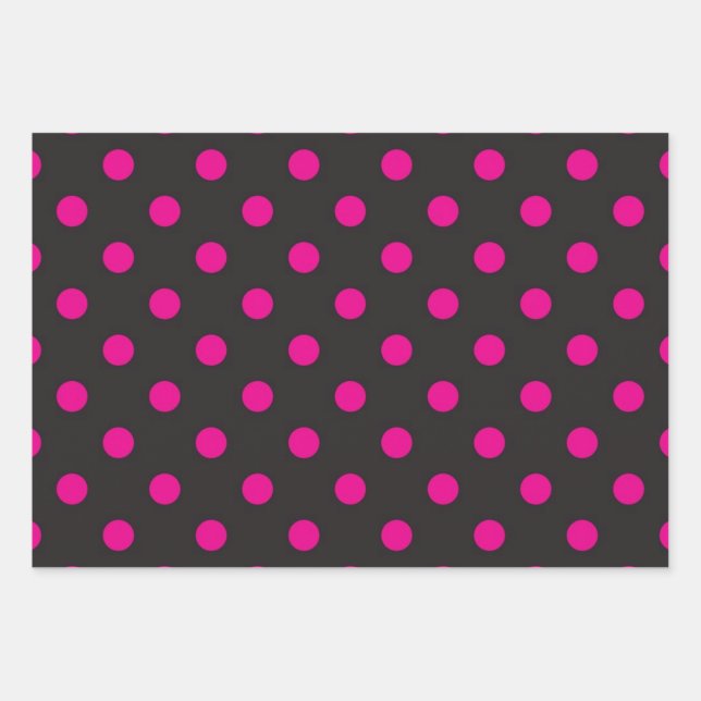 Feuille De Papier Cadeau Polka dot (Devant)