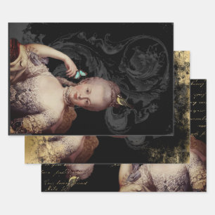 Feuille De Papier Cadeau Portrait de Marie Antoinette