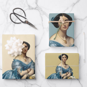 Feuille De Papier Cadeau Portrait d'une dame
