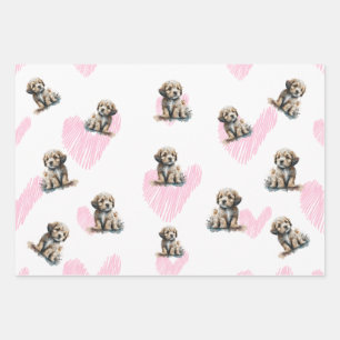 Feuille De Papier Cadeau Pour l'amour des chiens