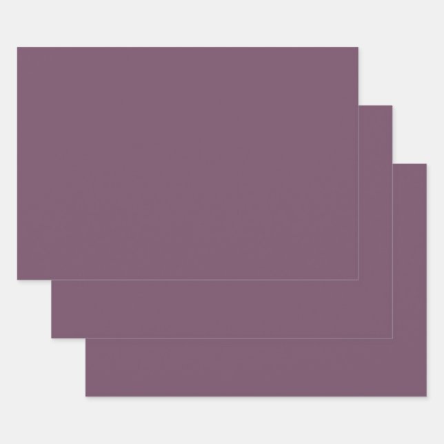 Feuille De Papier Cadeau Pourpre foncé (couleur solide)  (Lot)