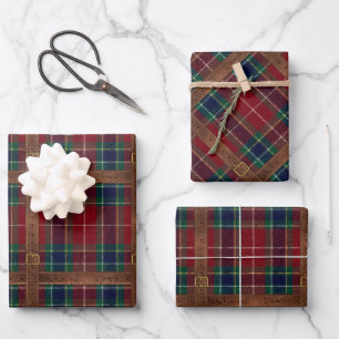 Feuille De Papier Cadeau Préparation Lux Noël Carreaux II