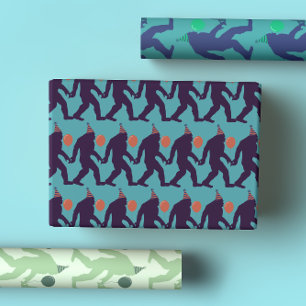 Feuille De Papier Cadeau Preppy & Jouer brillant coloré Anniversaire Bigfoo