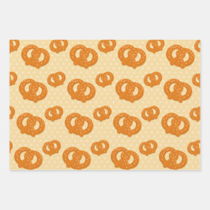 Feuille De Papier Cadeau Pretzels