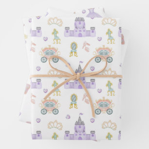 Feuille De Papier Cadeau Princesse Baby shower Motif