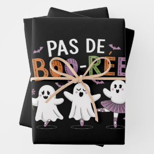 Feuille De Papier Cadeau Professeur de danse de ballet fantôme Pas de BOO-r