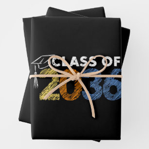 Feuille De Papier Cadeau Promotion 2036 Grandis avec moi Premier jour d'éco