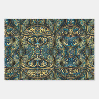 Feuille De Papier Cadeau Psychédélique Paisley Crazy