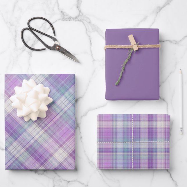 Feuille De Papier Cadeau Purées douces, vert pâle et blanc (Recto)