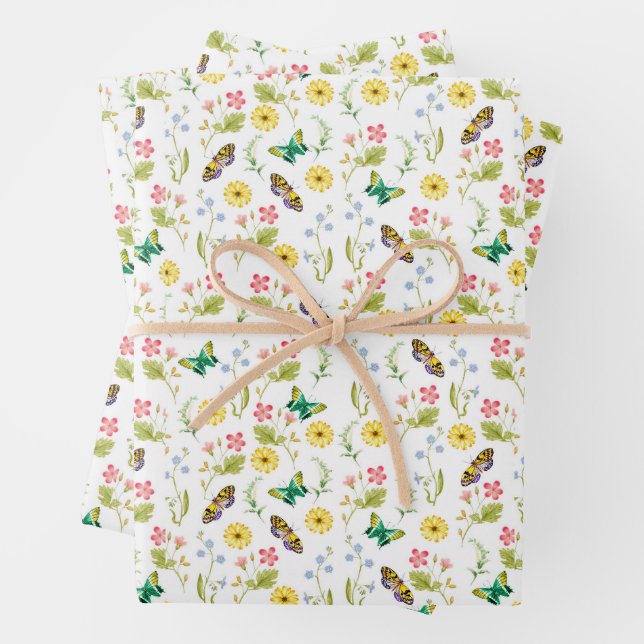 Feuille De Papier Cadeau Quel monde printanier merveilleux (En situation)