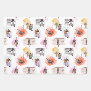Feuille De Papier Cadeau Raccoon Robbing Bank