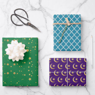 Feuille De Papier Cadeau Ramadan Kareem Aïd Moubarak Joyeux Aïd