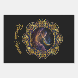 FEUILLE DE PAPIER CADEAU RAMADAN KAREEM MUBARAK 2024 EID MUBARAK