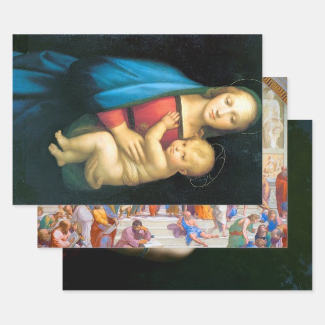 Feuille De Papier Cadeau Raphael (Lot)