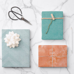Feuille De Papier Cadeau Rayures Chevron Bleu