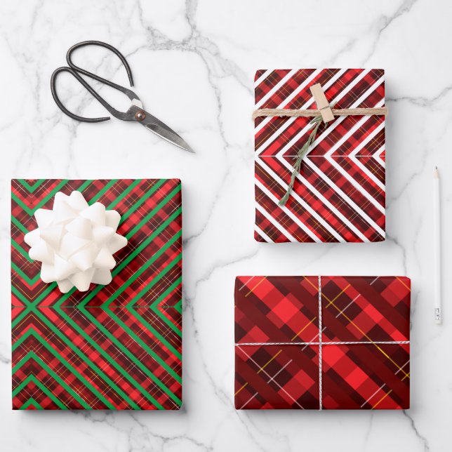 Feuille De Papier Cadeau red chritmas happy day candy background (Recto)