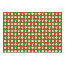 Red & Green Volleyball & Père Noël Matching Christ
