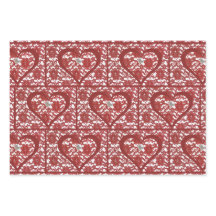 Red Lace Motif Valentine's