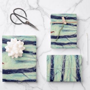 Feuille De Papier Cadeau Red Riding Chiffre semblable à Hood dans une guerr