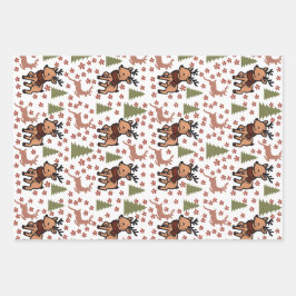 Feuille De Papier Cadeau Reindeer cute floral mug