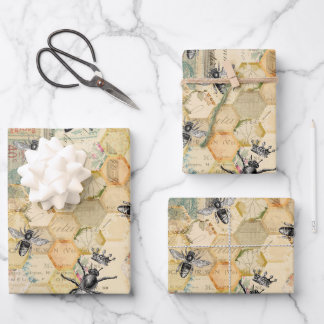 Feuille De Papier Cadeau Reine Bee
