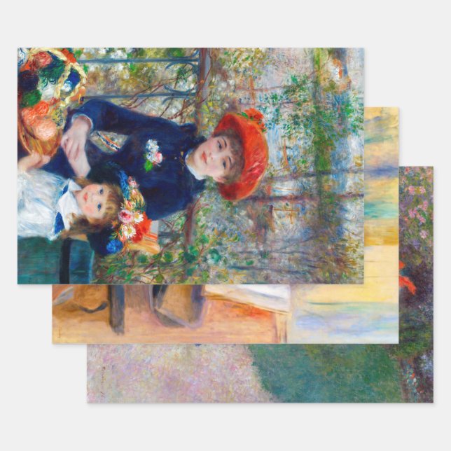 Feuille De Papier Cadeau Renoir (Lot)
