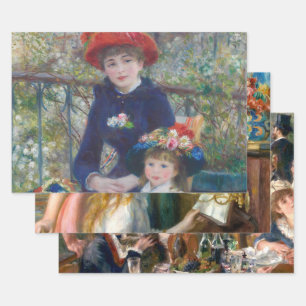 Feuille De Papier Cadeau Renoir Deux Soeurs Terrasse Français Impressionnis