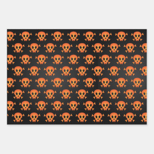 Feuille De Papier Cadeau Retro Vintage Halloween Motif Candy Corn Wrappin