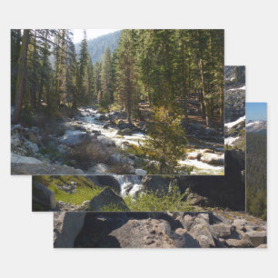 Feuille De Papier Cadeau Rivière Kaweah dans le parc national de Sequoia