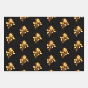 Feuille De Papier Cadeau Rose d'or ( rose d'or )