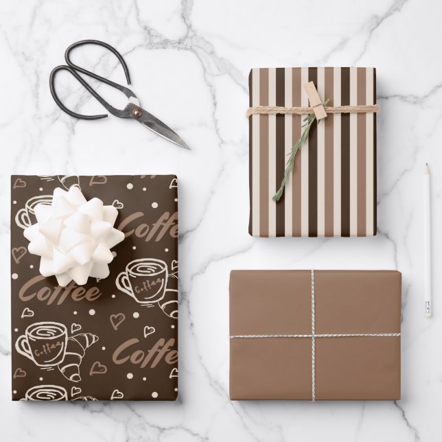 Feuille De Papier Cadeau Rôti chaud délice 3 (Recto)