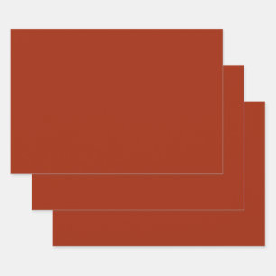 Feuille De Papier Cadeau Rouge brûlé - (couleur solide) 