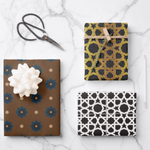 Feuille De Papier Cadeau Rub El Hizb Motif