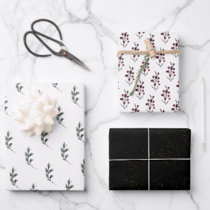 Feuille De Papier Cadeau Russe Winter Boughs Holiday