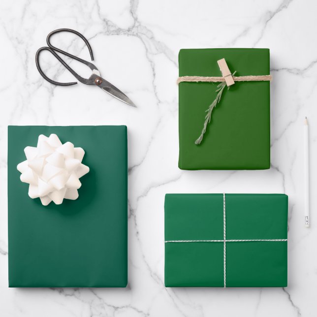 Feuille De Papier Cadeau Sacramento Plaque Cadmium Vert Tons 3 (Recto)