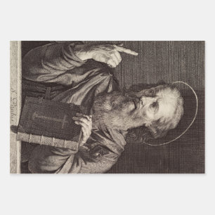 Feuille De Papier Cadeau Saint Paul l'Apôtre Saint Patron des Écrivains