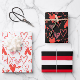 Feuille De Papier Cadeau Saint Valentin