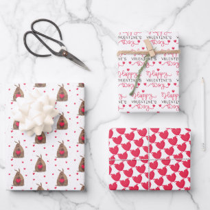 Feuille De Papier Cadeau Saint Valentin Coeur Texas Armadillo