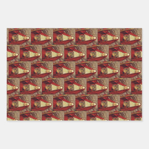 Feuille De Papier Cadeau Sainte Brigitte de Kildare Flamme celtique Art sac