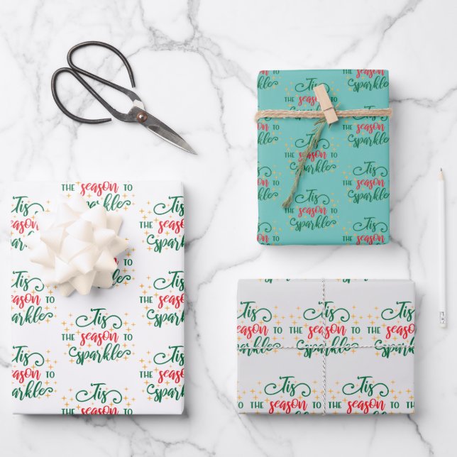 Feuille De Papier Cadeau Saison pour étincelle (Recto)