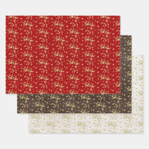 Feuille De Papier Cadeau Sakura Tree Blossom et Symbole du dragon