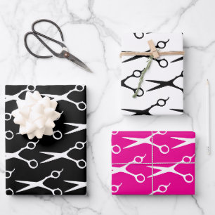 Feuille De Papier Cadeau Salon de coiffure personnalisé et magasin de barbi